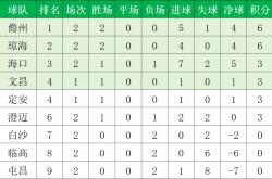 开云app-琼超足球联赛第二轮赛果及积分榜→
